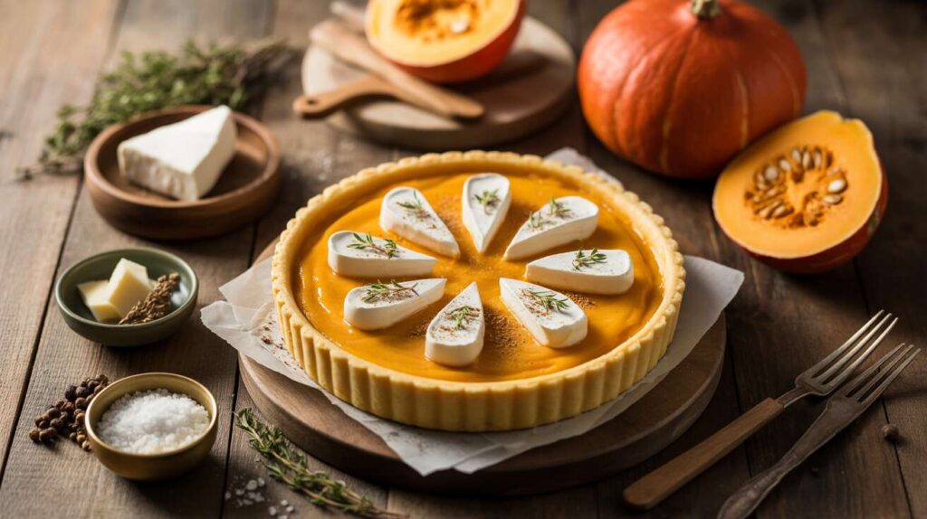 Tarte au potimarron et fromage frais : recette gourmande