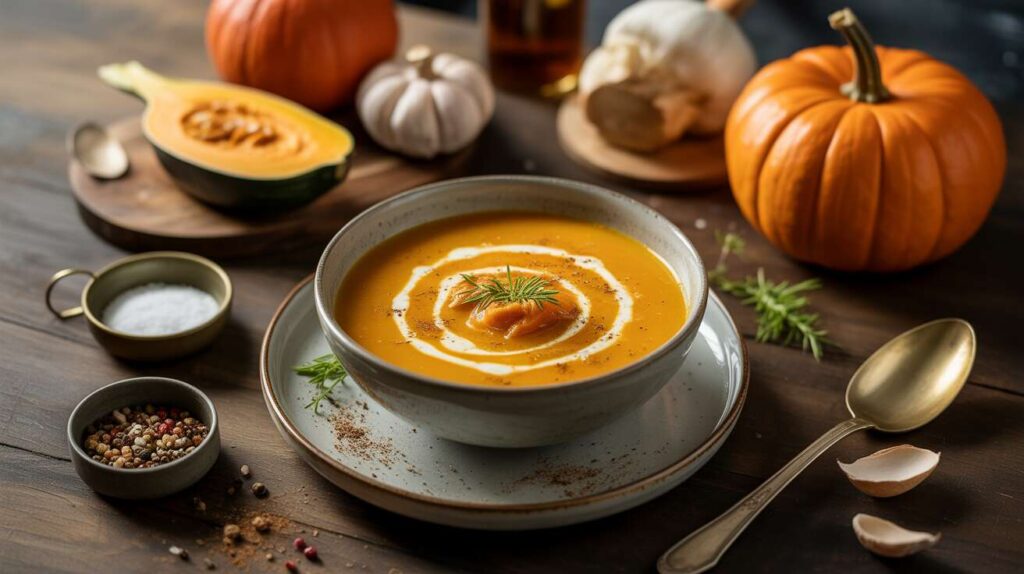 Soupe de potiron au mascarpone : recette gourmande et facile
