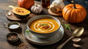 Soupe de potiron au mascarpone : recette gourmande et facile