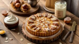 Tarte d'automne légère à la crème de marrons : recette gourmande