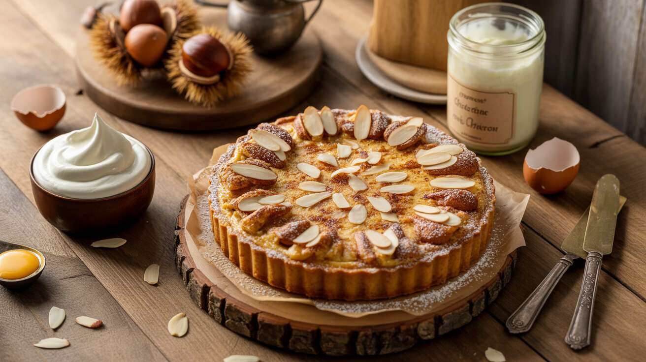 Tarte d'automne légère à la crème de marrons : recette gourmande