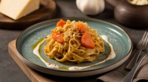 Tagliatelles de konjac au potiron et parmesan léger : recette minceur savoureuse