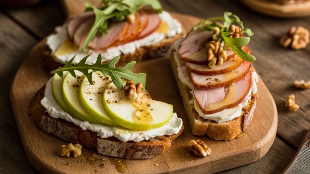 Toasts de fromage, pomme et magret de canard : la recette gourmande