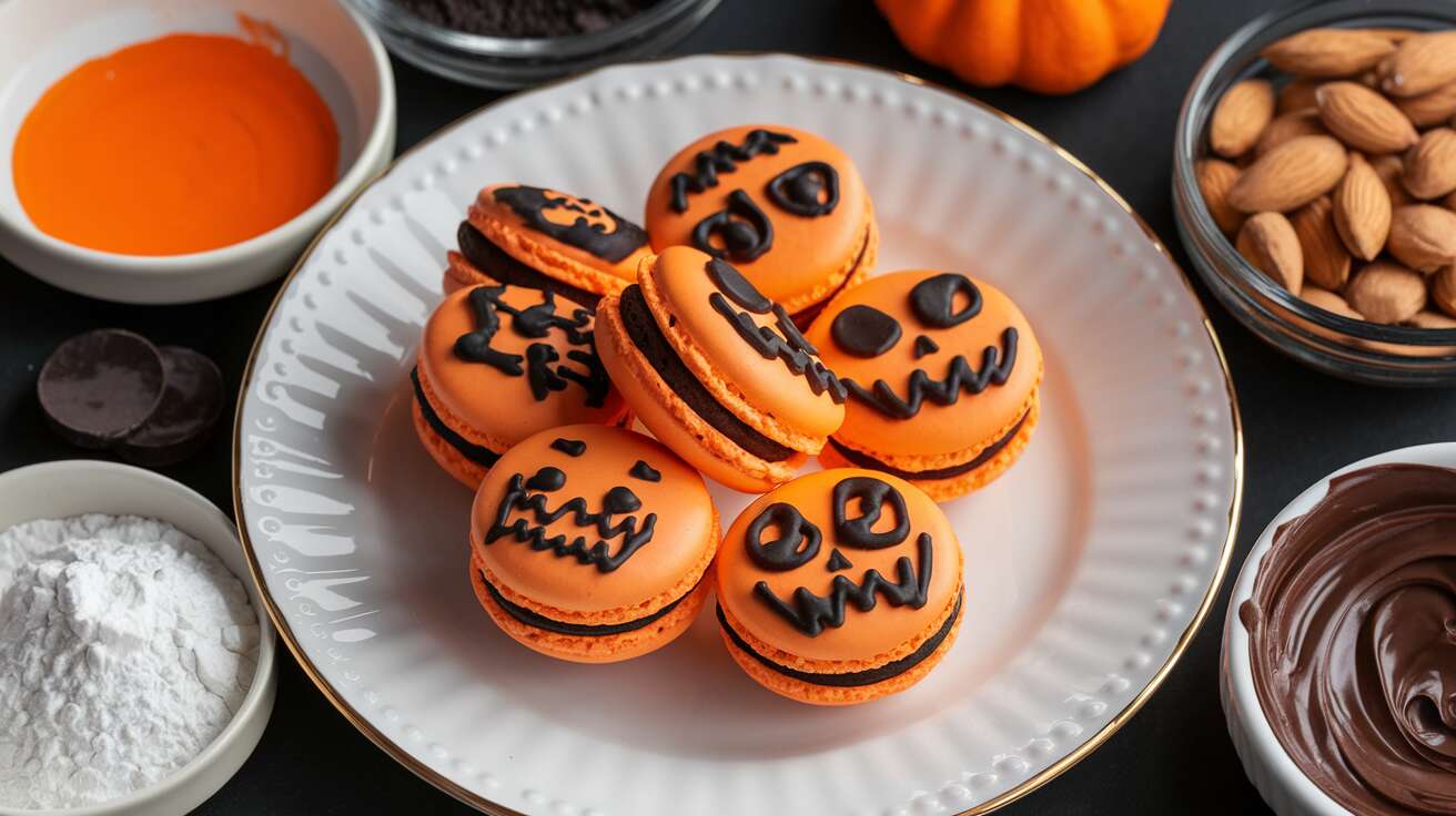 Macarons légers d’Halloween : recette gourmande et festive