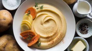 Purée légère de butternut et pommes de terre