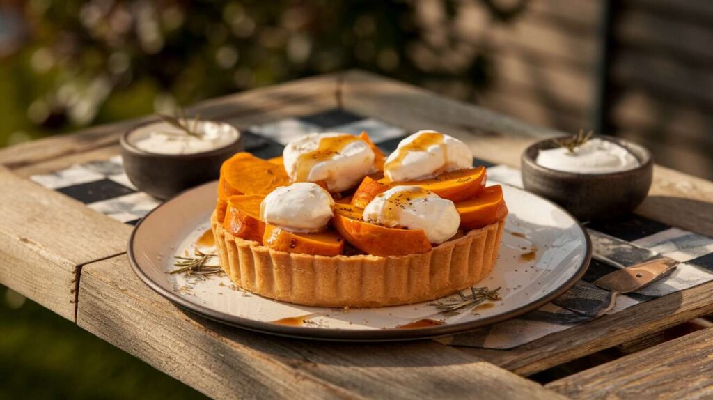 Tartelette patate douce et fromage de chèvre : recette gourmande