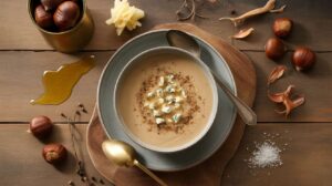 Velouté de châtaignes au fromage : recette gourmande
