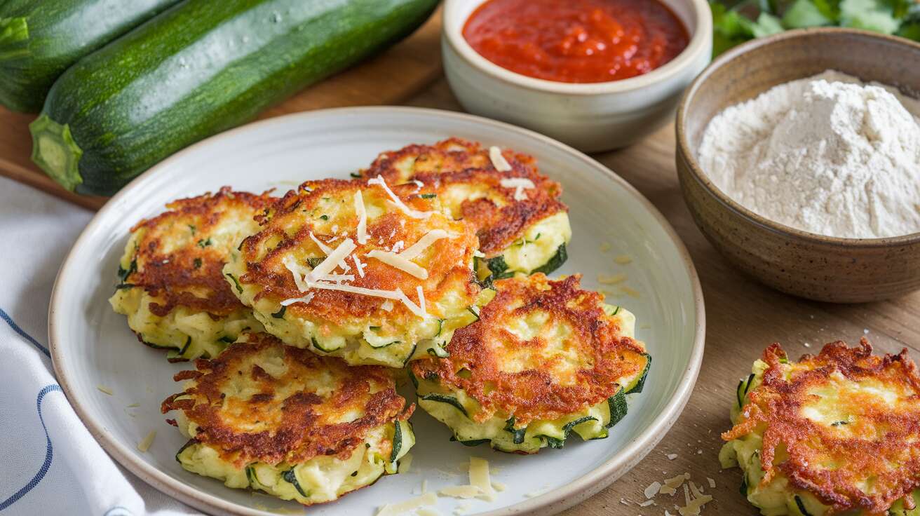 Beignets de courgettes au parmesan : recette savoureuse