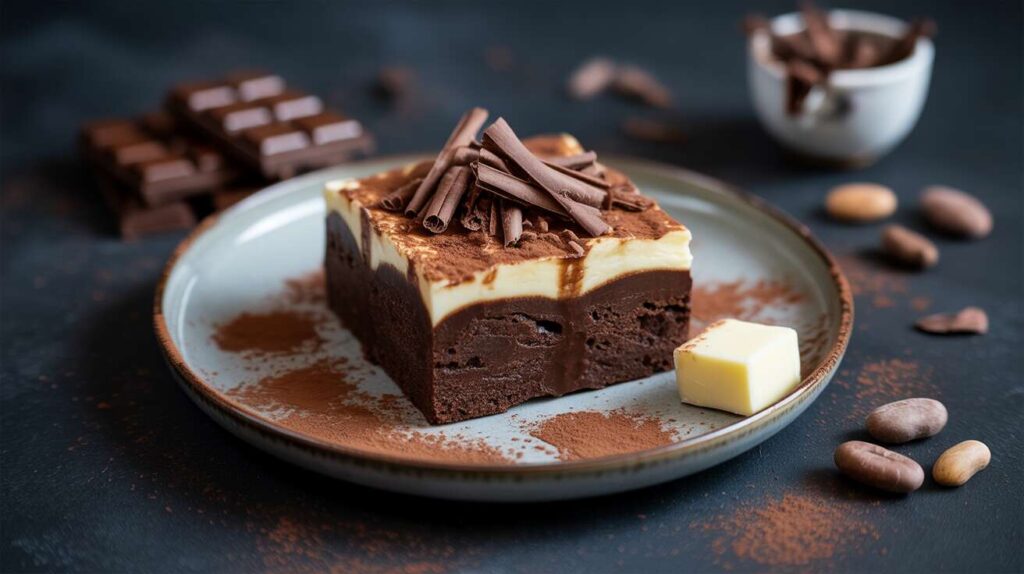 Brownie Chocolat Noir et Fromage Frais : recette Gourmande