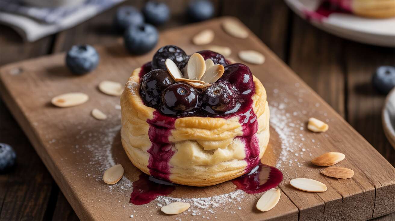 Mini Vol-au-Vent Feuilletés aux Myrtilles : recette Facile et Légère