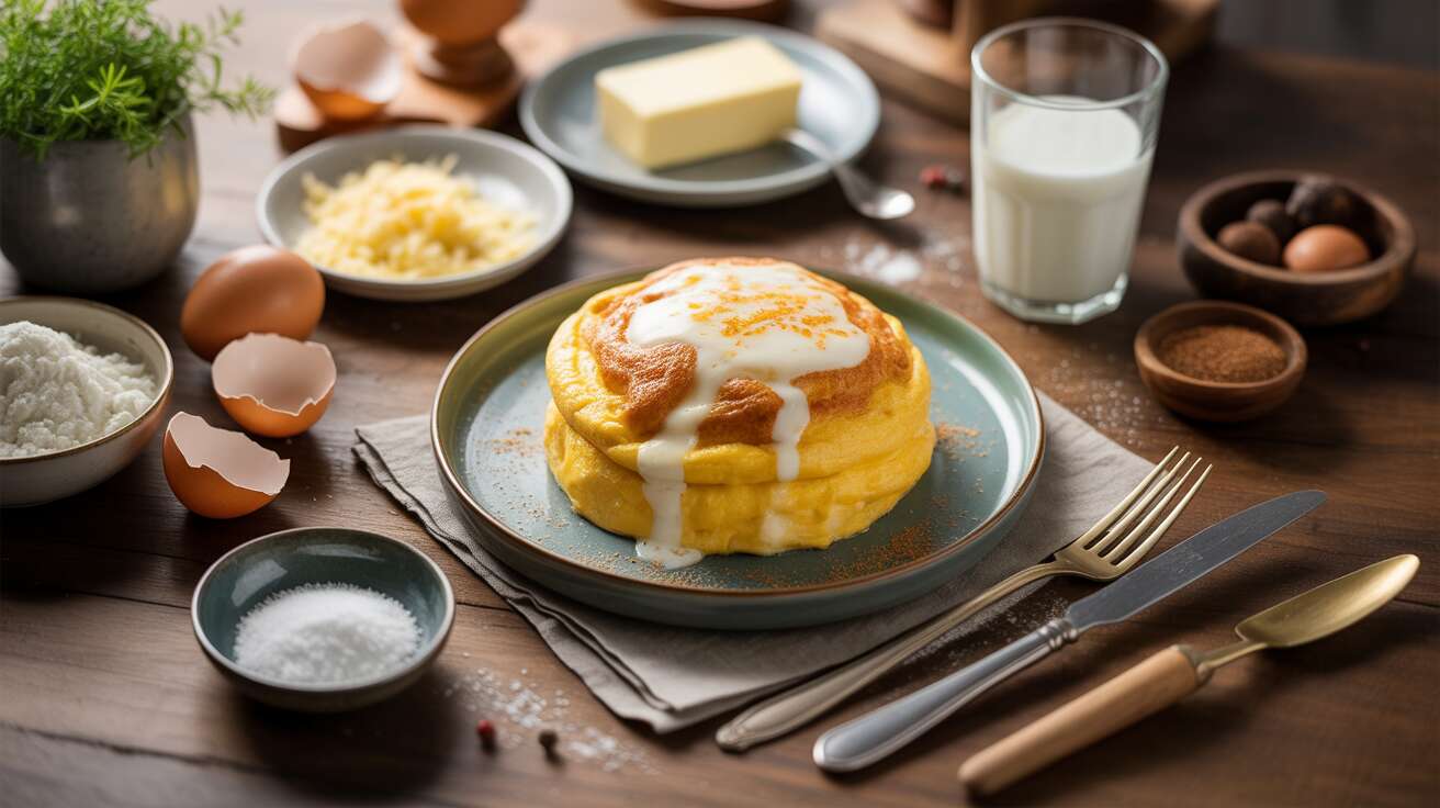 Omelette soufflée au fromage : recette gourmande et facile