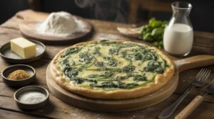 Pizza Aux Épinards et Béchamel Légère : recette Simple et Savoureuse