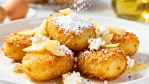 Croquettes de pommes de terre et chèvre légères sans friture