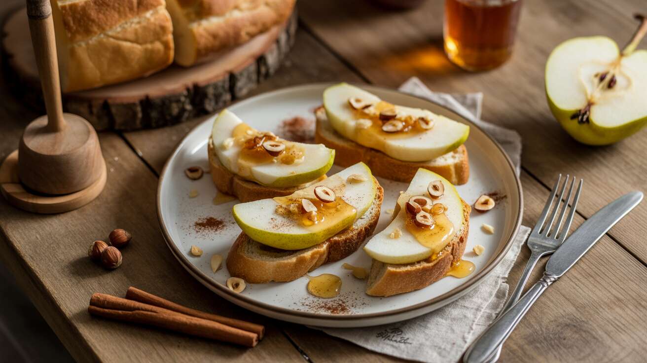 Tartines Poire Miel : recette Savoureuse et Facile