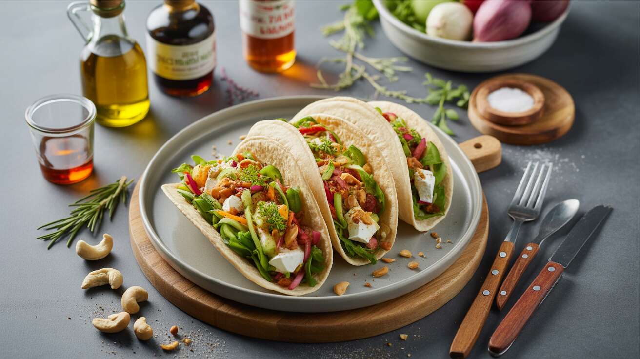 Tacos de crudités au chèvre : la recette gourmande