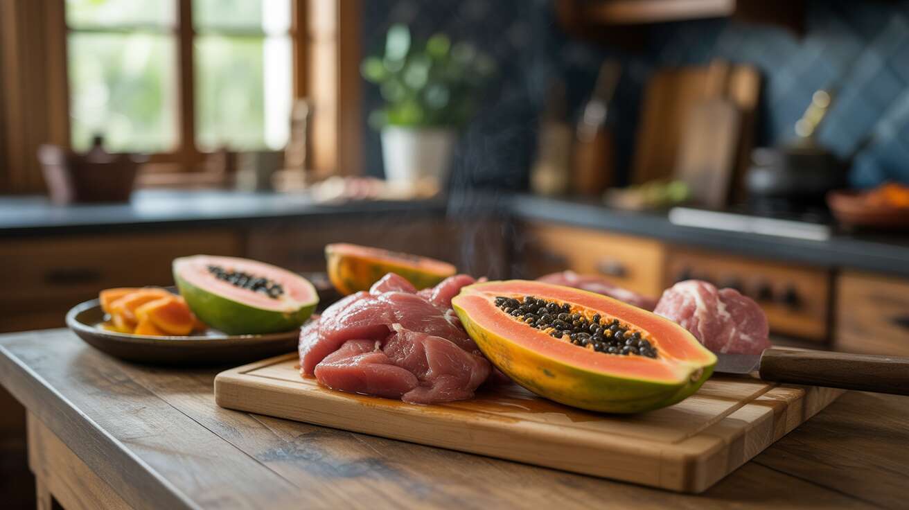 Ce fruit exotique peut attendrir la viande mieux que n’importe quelle marinade