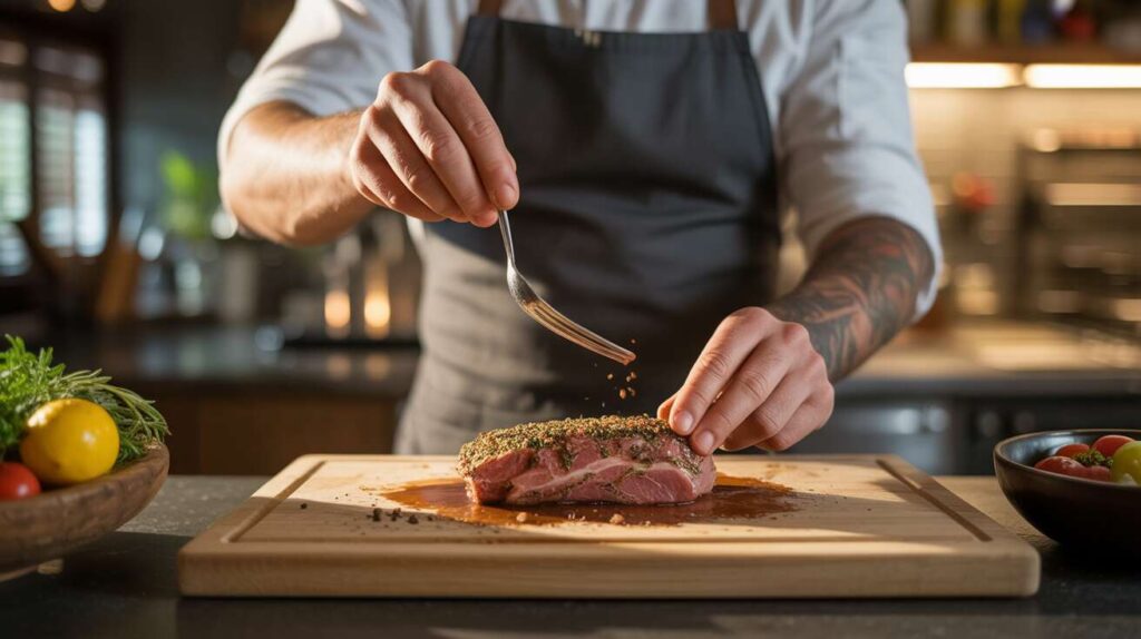 Le petit geste des chefs avant la cuisson qui change tout le goût de la viande