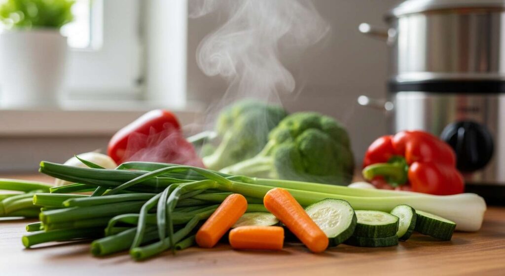 Cuisson vapeur : ce détail que tout le monde oublie rend vos légumes fades