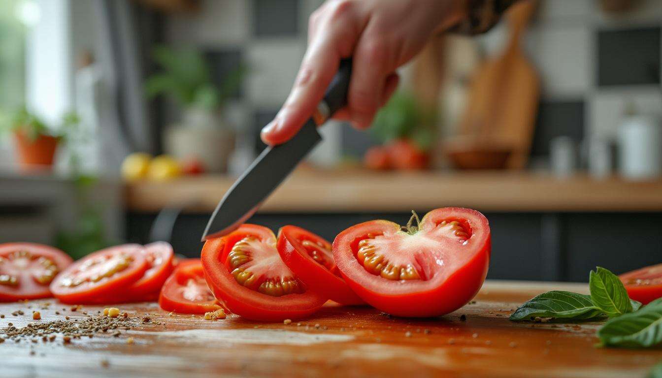 Pourquoi il ne faut jamais couper les tomates avec un couteau émoussé