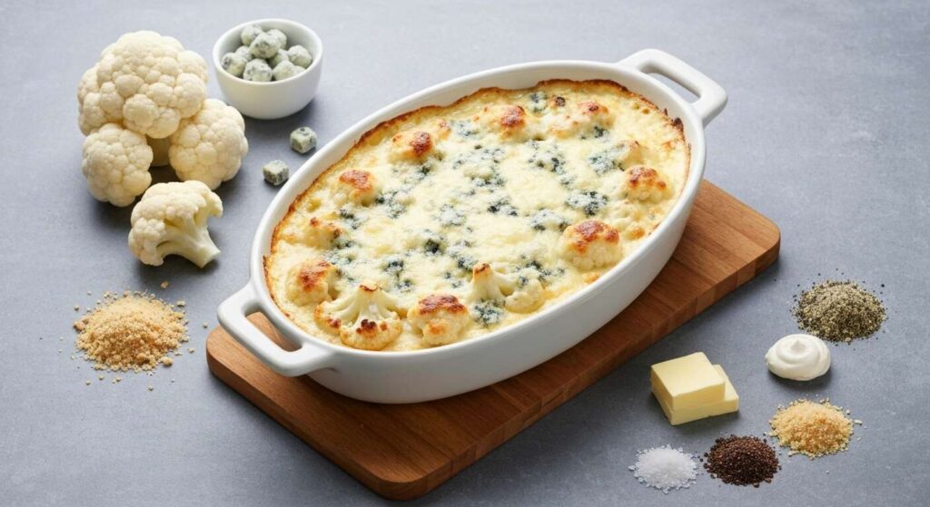 Gratin de chou-fleur au bleu : la recette savoureuse