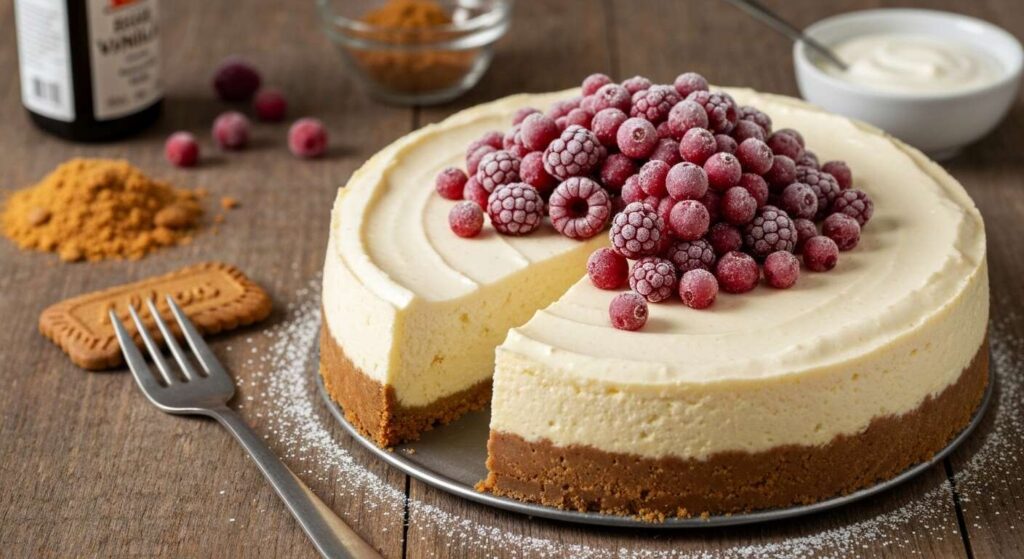 Cheesecake aux spéculoos et fruits rouges : recette gourmande
