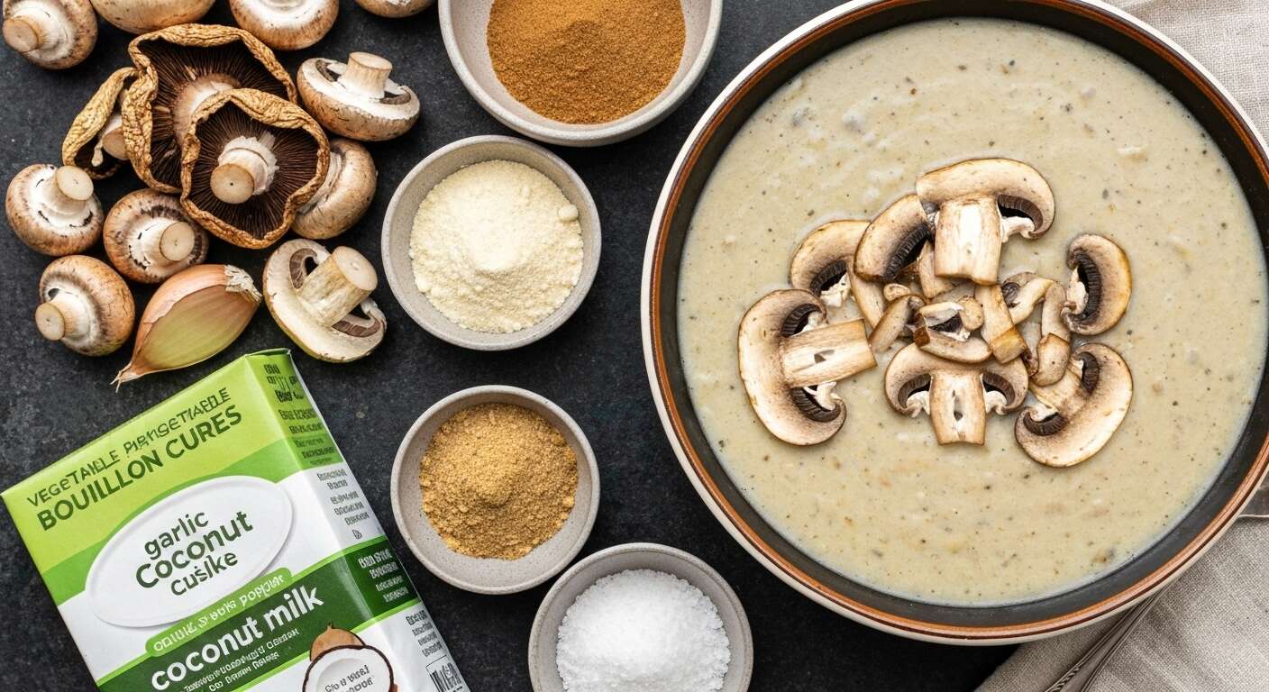 Soupe aux champignons légère : recette savoureuse et facile