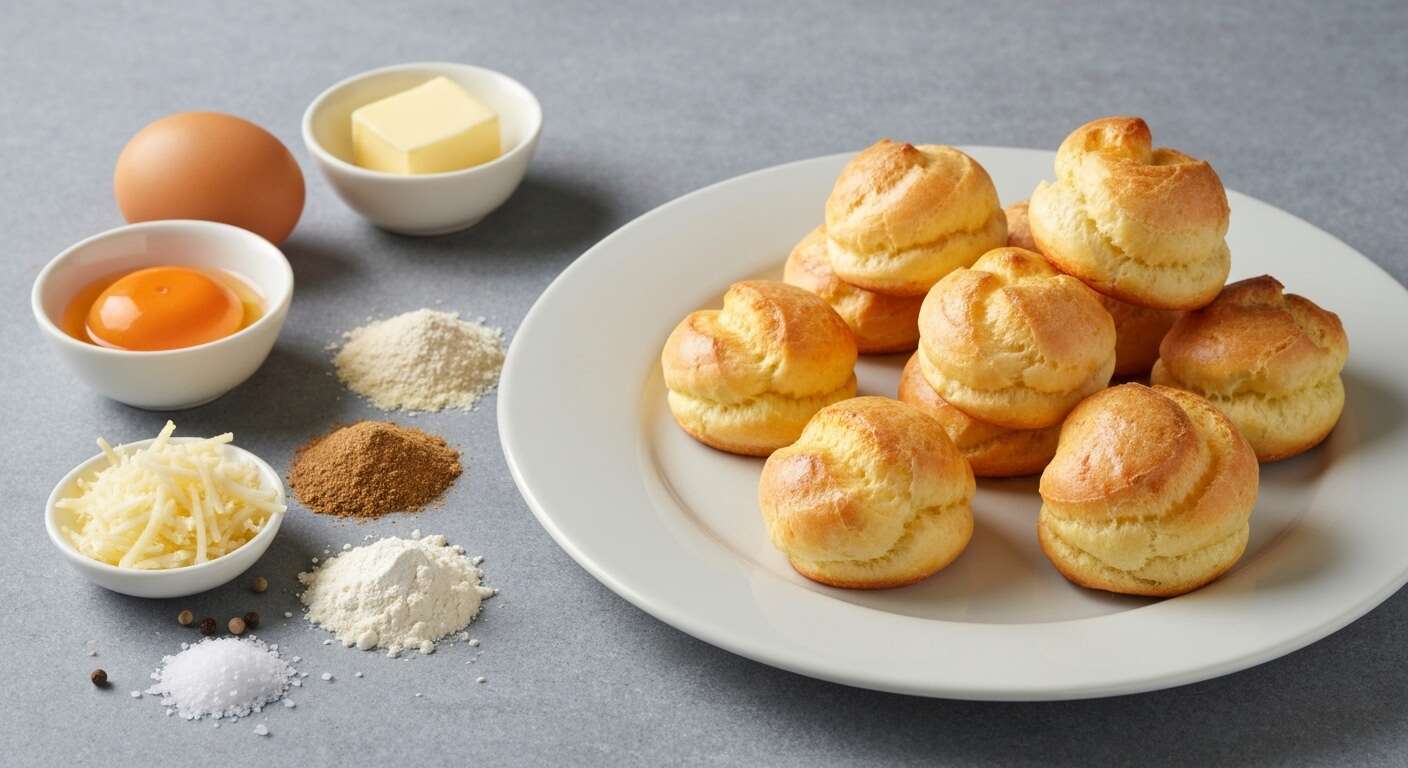 Gougères au fromage : la recette facile