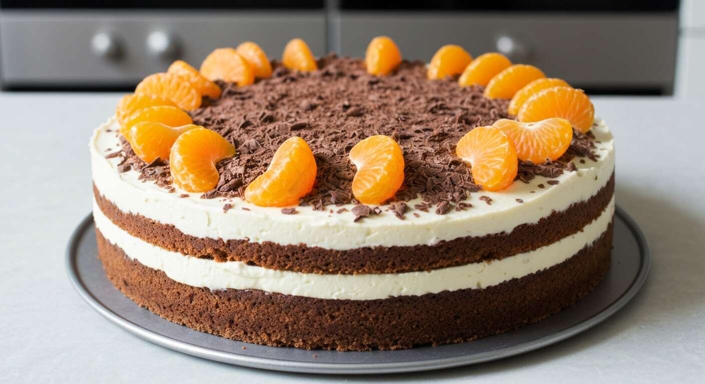 Gâteau au Chocolat Minceur et Cream Cheese Léger aux Clémentines