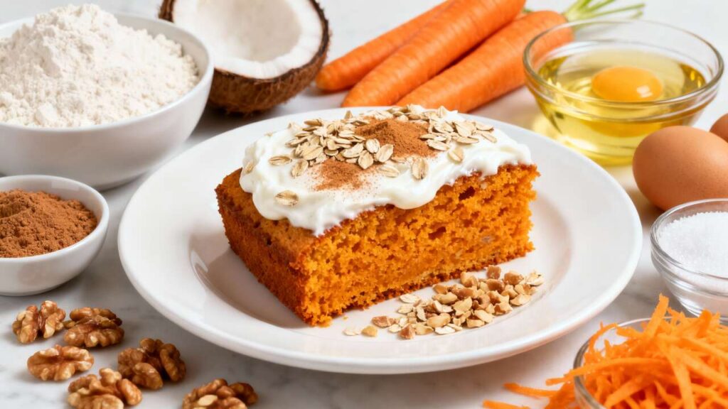 Carrot cake léger au yaourt et son d&rsquo;avoine : une recette gourmande et saine