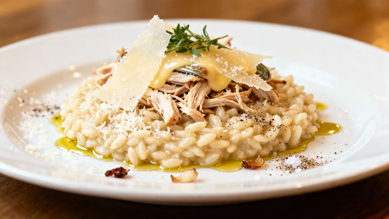Recette Risotto Poulet Parmesan