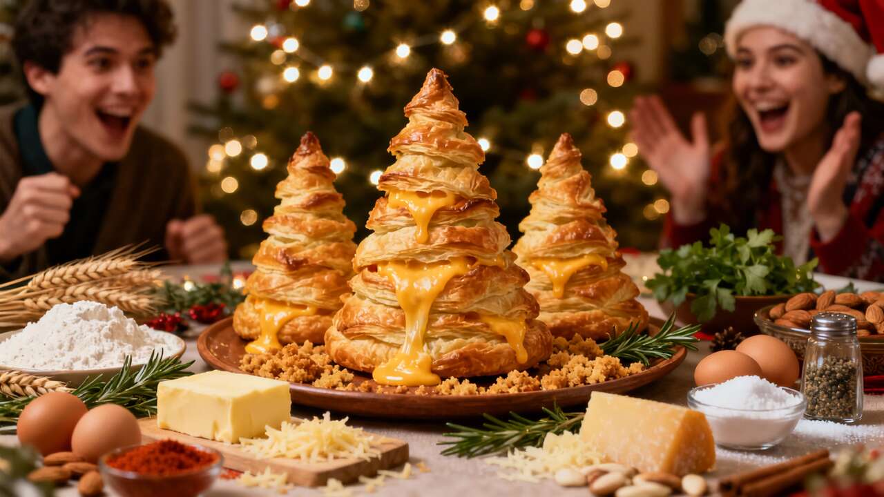 Mini sapins au fromage : recette festive et gourmande