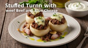 Navets farcis au bœuf et fromage bleu : une recette savoureuse