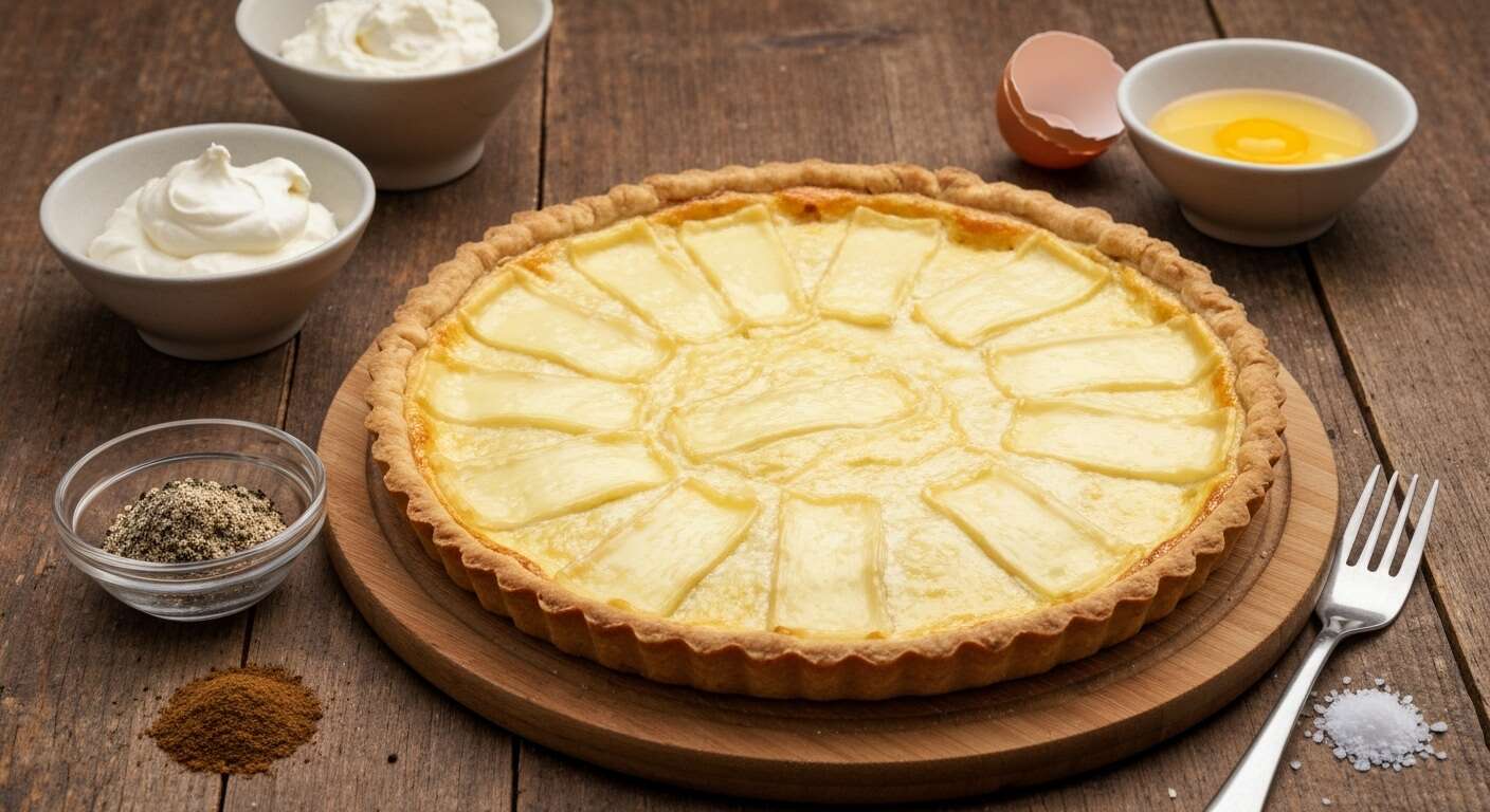 Recette de Tarte au Saint-Nectaire