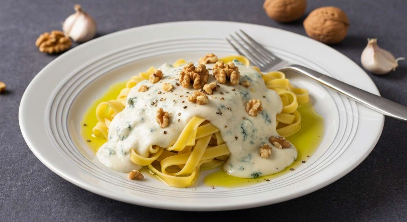 Tagliatelles gourmandes au bleu : recette gourmande