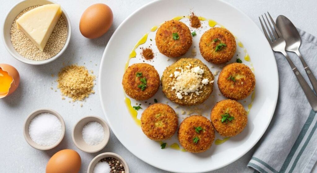 Croquettes légères de quinoa au fromage frais