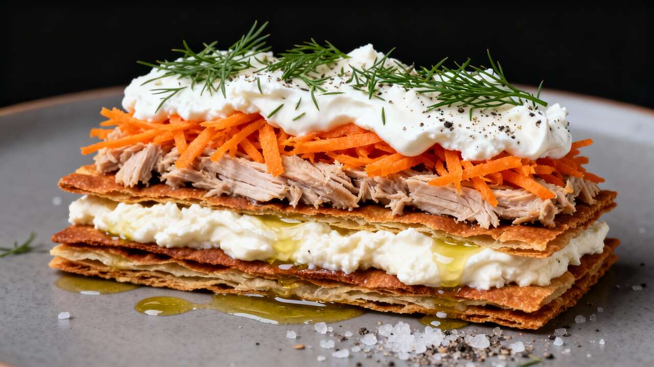 Bouchée de thon fumé et carottes au fromage : recette gourmande