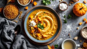 « La recette réconfortante que j’adore en octobre » : le dahl crémeux au lait de coco et légumes d’automne !