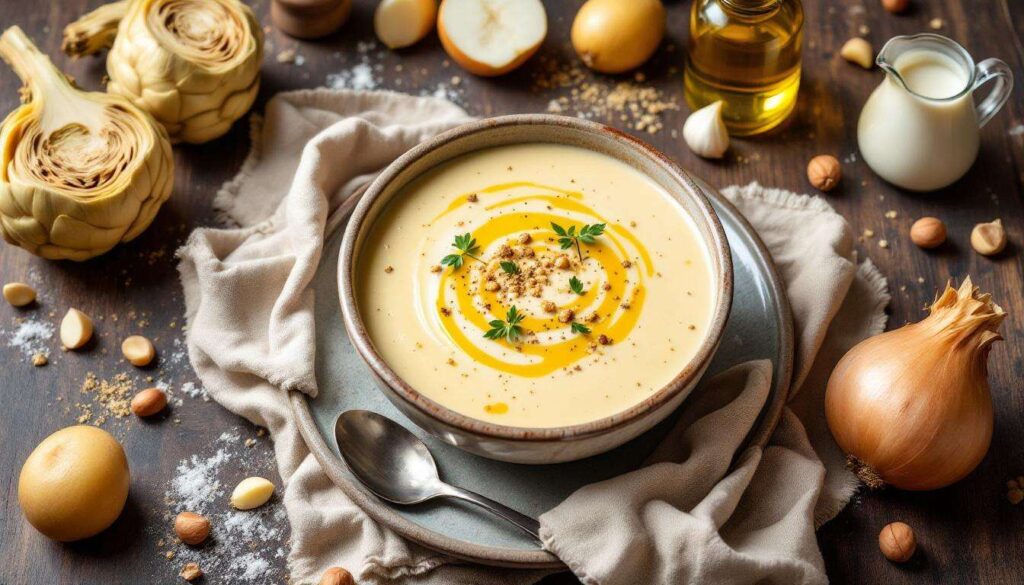 Ma recette toute douce de velouté de topinambours pour se réchauffer en fin de journée !