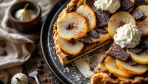 Ultra facile, ultra fondante : la tarte poires-chocolat qu’on fait en 15 minutes et qui régale tout le monde