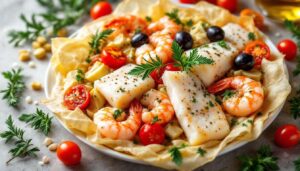 Papillote de cabillaud et crevettes : le plat sain, parfumé et express qui sauve vos soirs de semaine