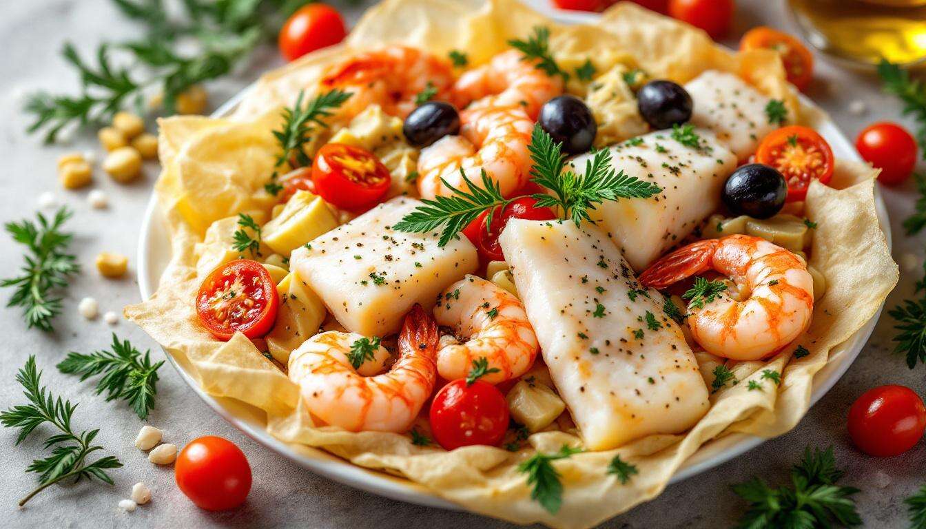 Papillote de cabillaud et crevettes : le plat sain, parfumé et express qui sauve vos soirs de semaine