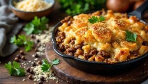 Gratin de coquillettes au bœuf bourguignon : ultra facile, ultra fondant, le recyclage le plus savoureux de l&rsquo;automne