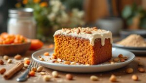 Ce gâteau aux carottes, noisettes et amandes est si fondant qu’on vous suppliera pour avoir la recette après une bouchée