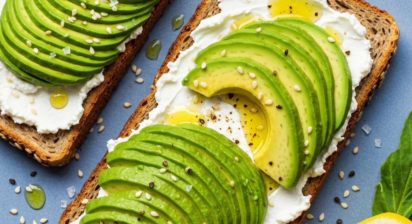 Toast à l'avocat et au chèvre frais : une recette savoureuse