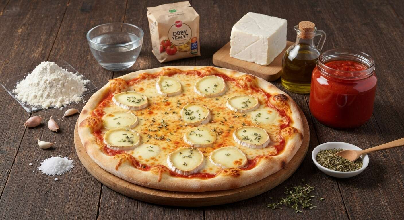 Pizza au fromage de chèvre affiné : la recette savoureuse