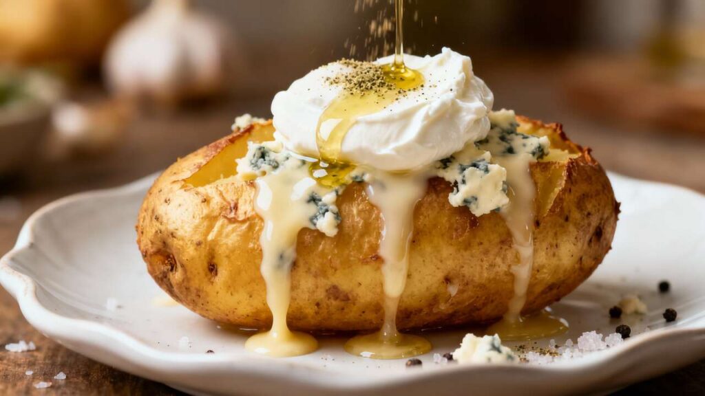 Pommes de Terre au Four et Bleu : recette Savoureuse