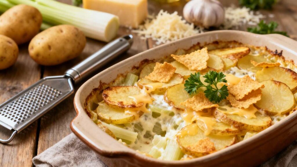 Gratin de Pommes de Terre et Céleri Rave : recette Savoureuse