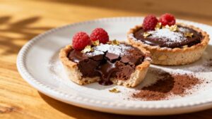 Tartelettes au chocolat légères sans gluten : recette facile