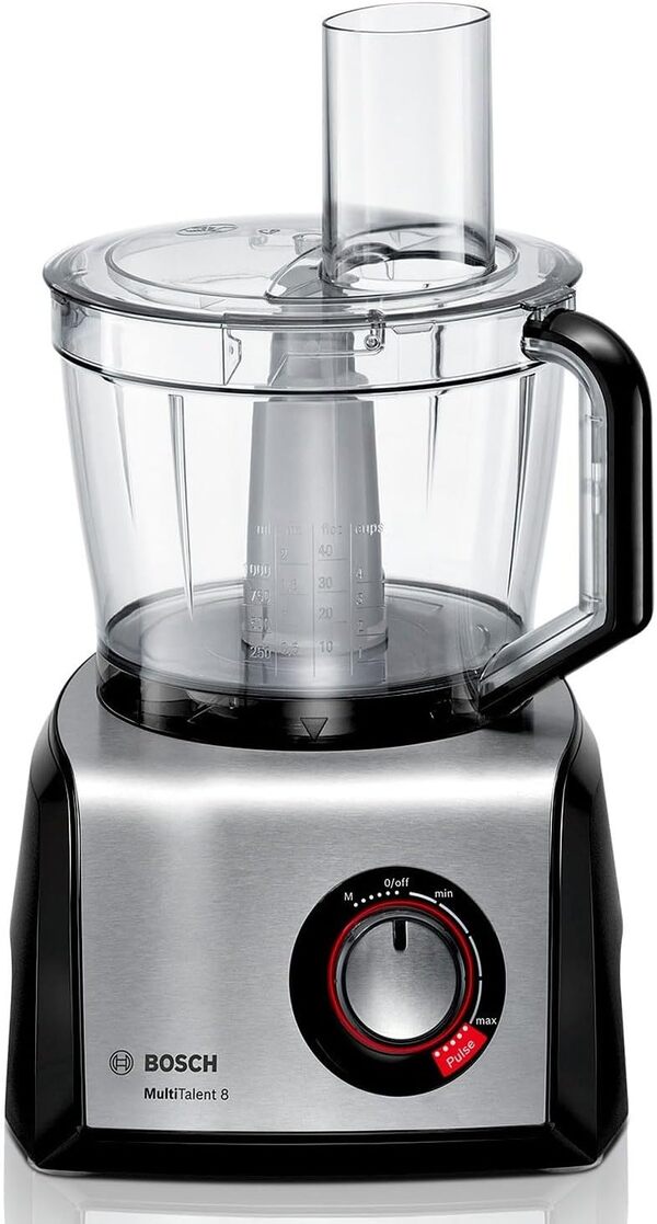 Bosch MultiTalent 8 MC812M844 – Robot de cuisine polyvalent avec plus de 50 fonctions – 1250 W – Grande capacité de 3,9 L – Couleur : Noir
