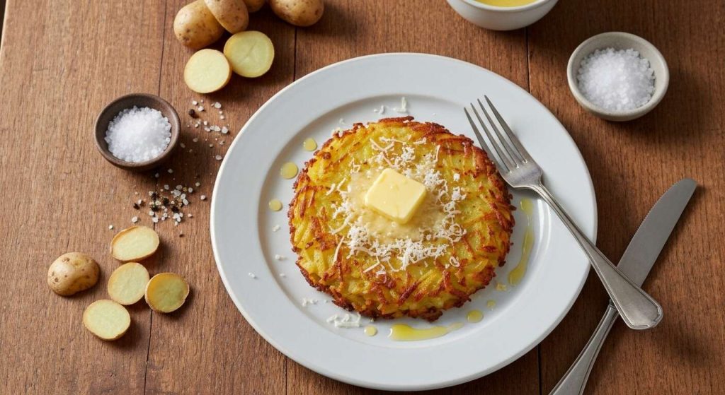Rösti de pommes de terre au fromage : recette gourmande et facile